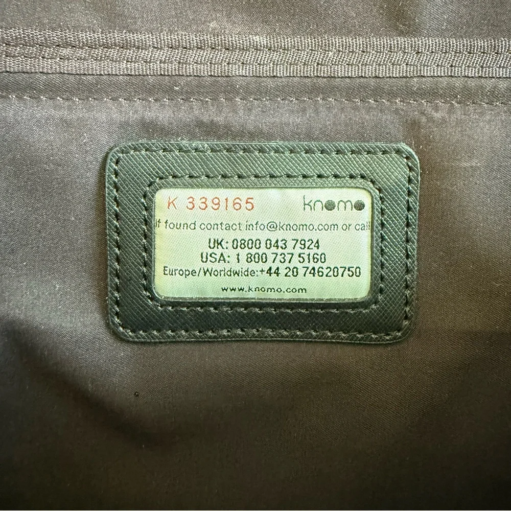 Knomo Quilted Black Laptop Bag